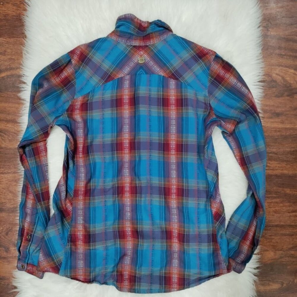 Sherpa Adventure Gear Wool and Tencel Plaid Hiking Cowgirl Button Down Shirt S - Picture 4 of 13
